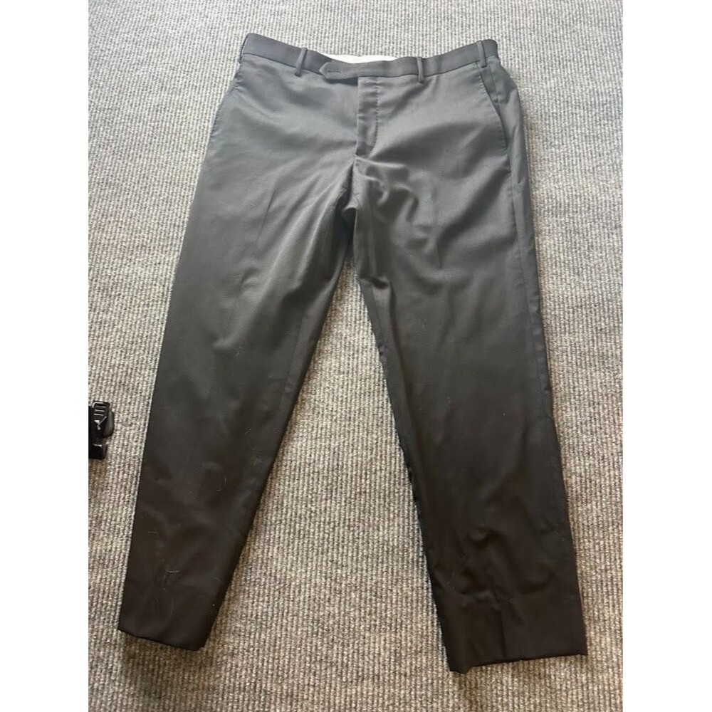 Zanella Dress Pants Size 36 US Parker In Solid Black 100% Rayon